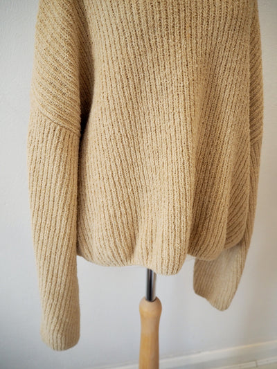 & Other Stories Cream Chunky Jumper L