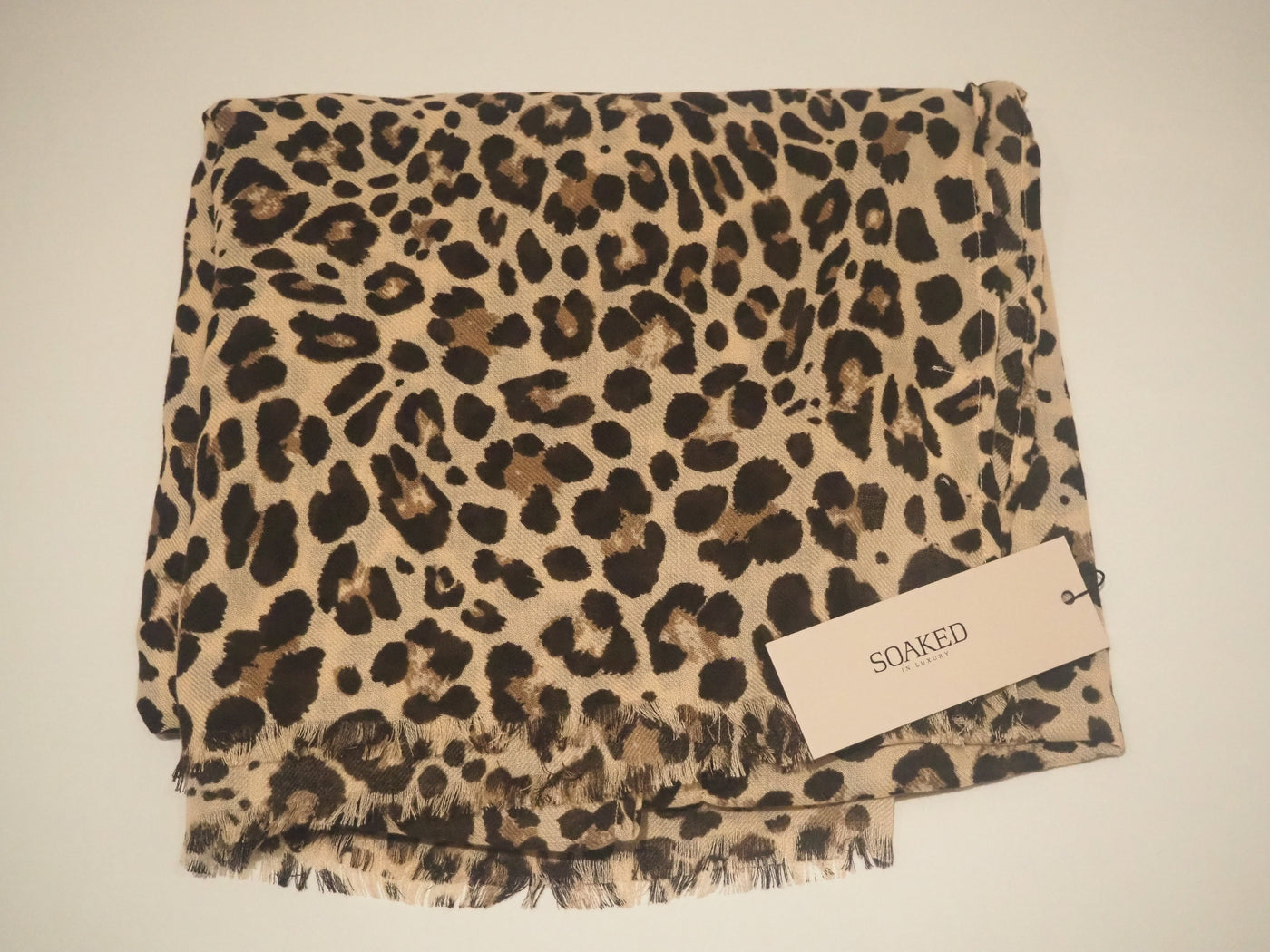 Soaked in Luxury Leopard Scarf NEW RRP £25