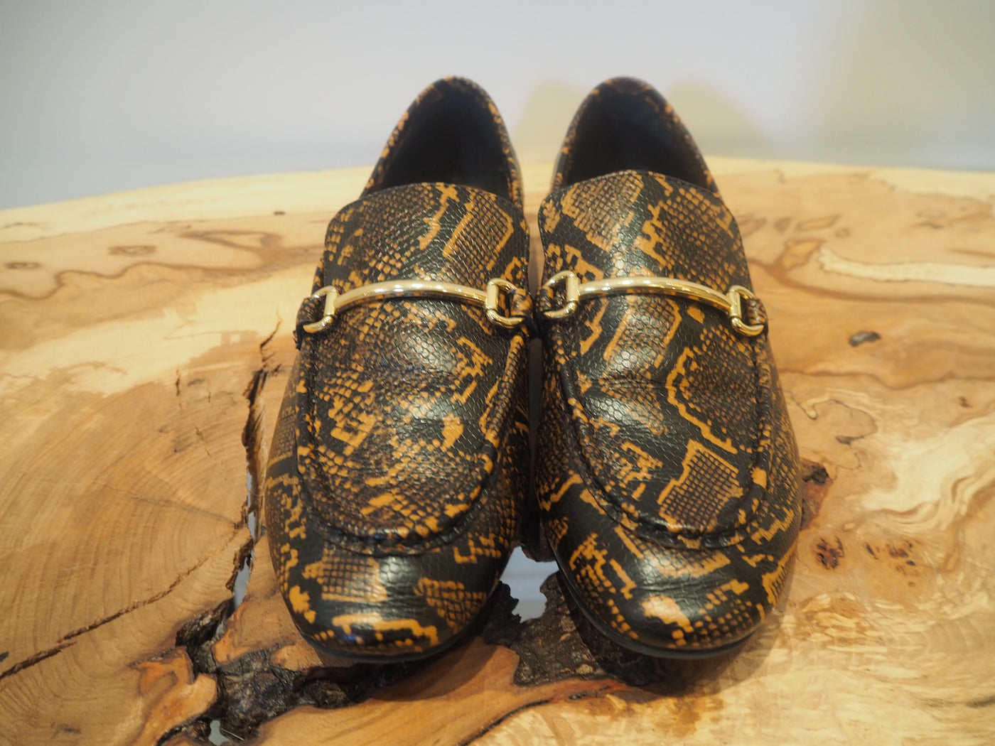 M&S Snake Print Loafers 5