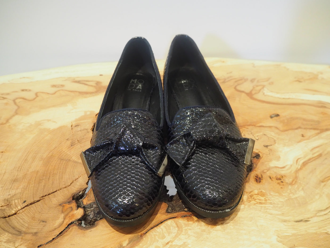 Moda In Pelle Patent Black Loafers 5