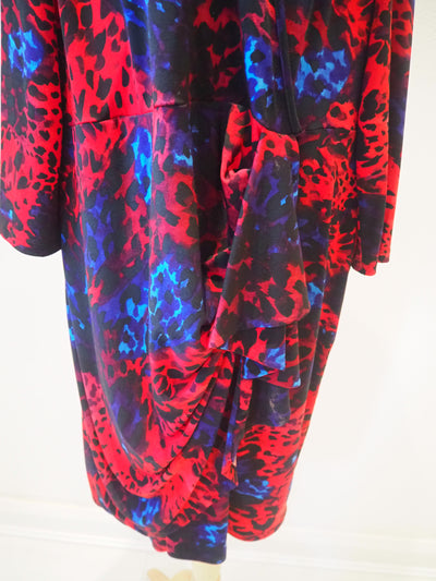 Gallery Red Animal Dress Size 20