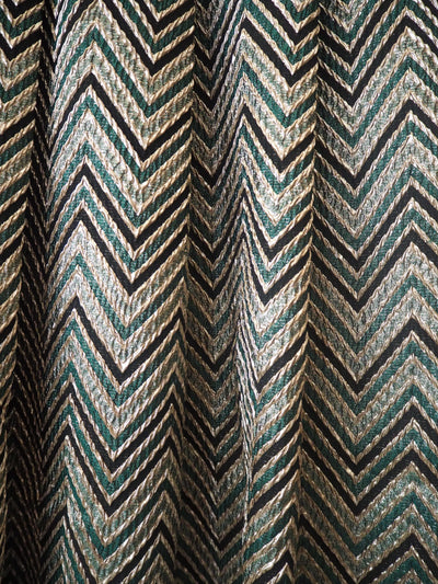 Limited Edition Green & Gold Zigzag Skirt Size 12