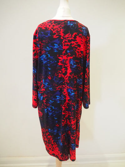 Gallery Red Animal Dress Size 20