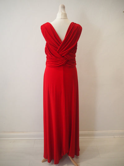 Phase Eight Red Evening Dress Size 14