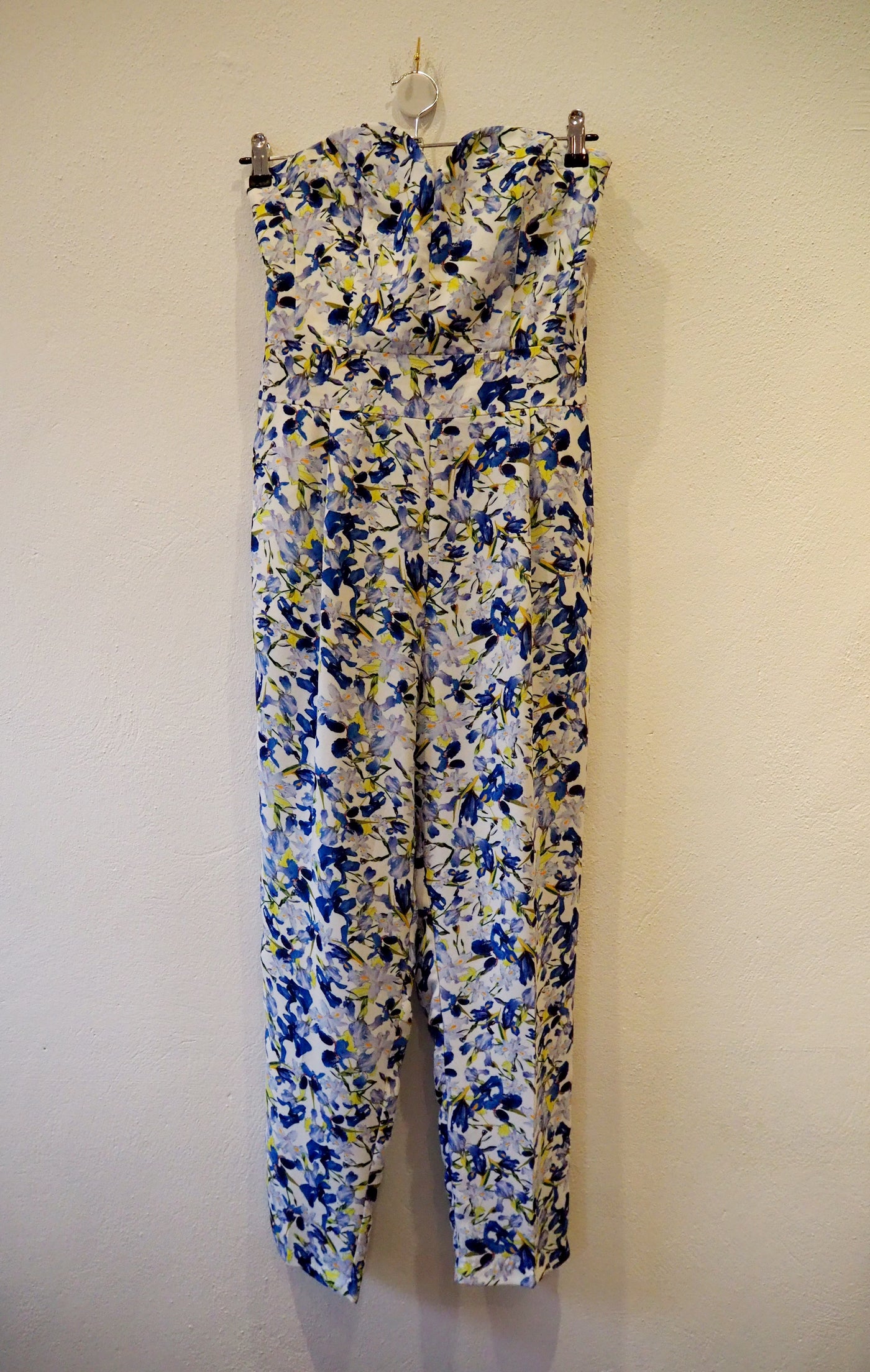Darling Blue Floral Jumpsuit & Jacket Size 10/12