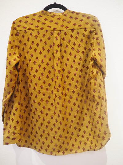 French Connection Olive /Burgandy Blouse Size S