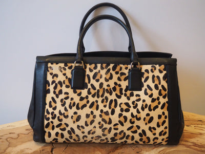Kate Spade Leather Leopard pony Hair Bag *AS IS