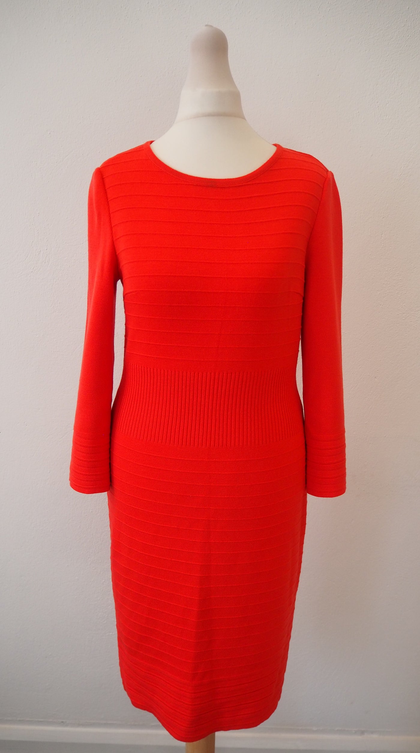 Orange Ribbed Knitted dress M