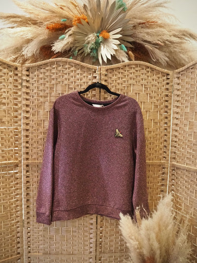 H&M Pink Sparkle Bug Jumper Small (new £18)
