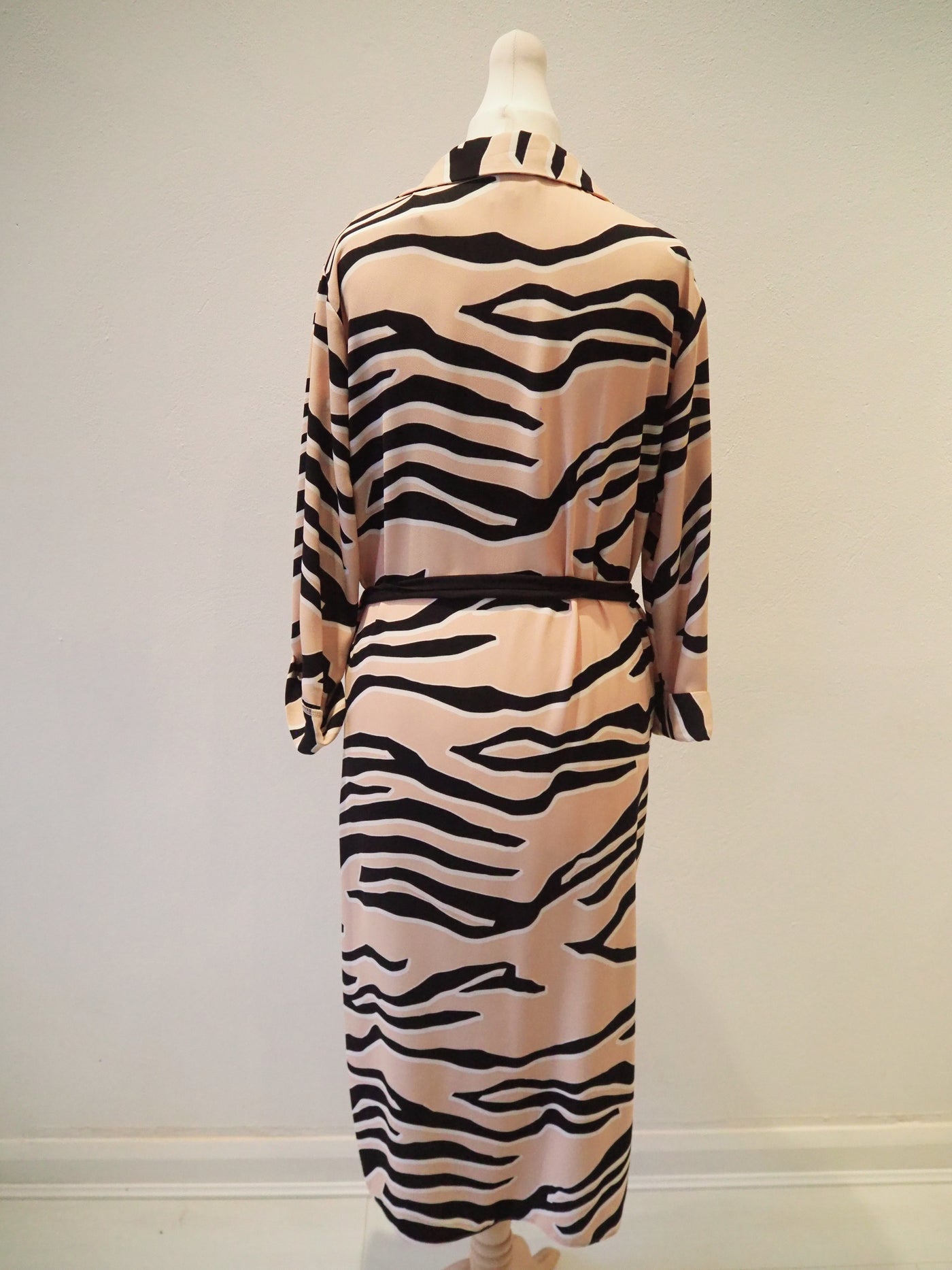 Warehouse Nude/Black Animal print Dress 14