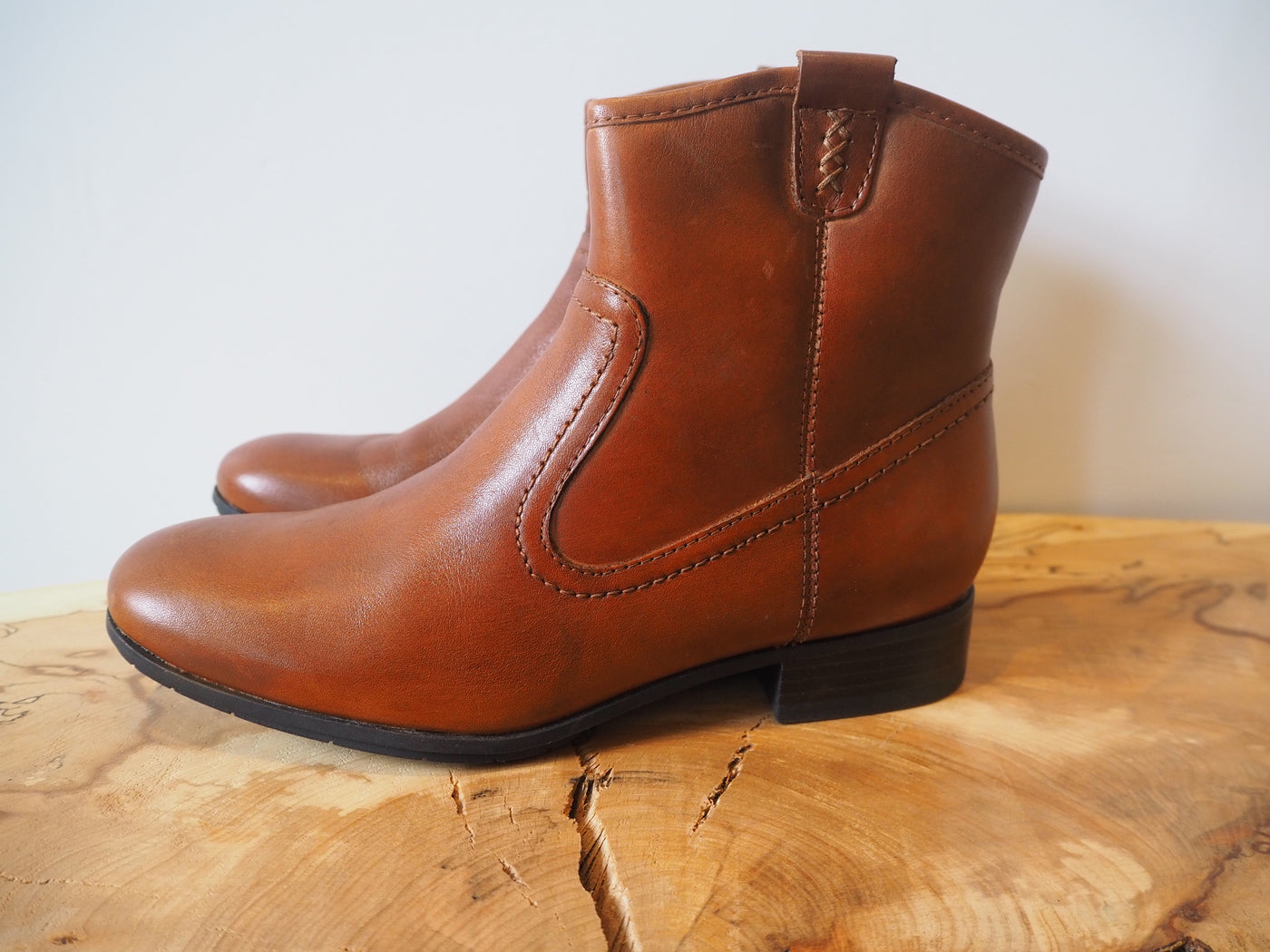 Footglove Brown Leather Ankle Boots NEW 4.5