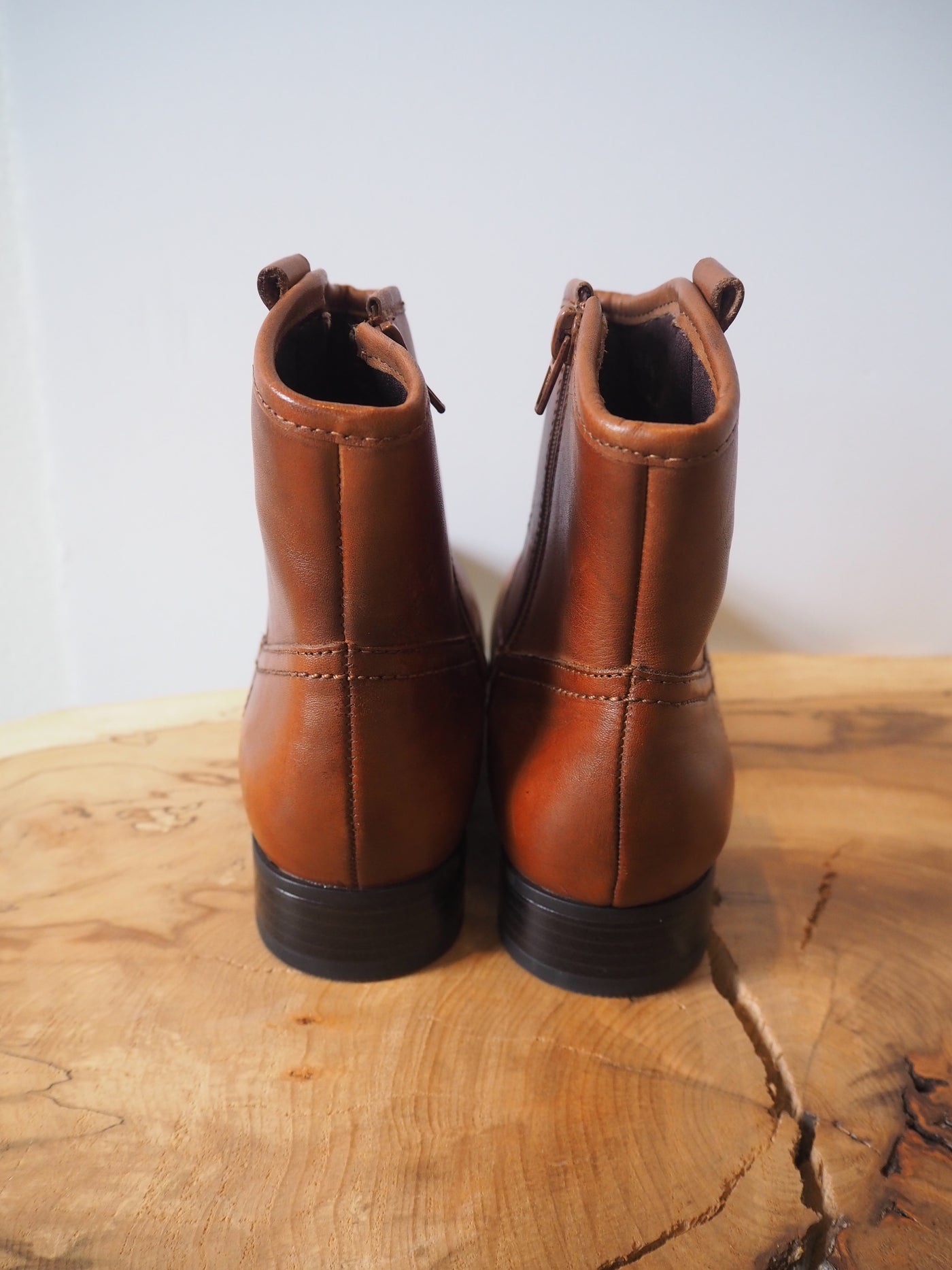 Footglove Brown Leather Ankle Boots NEW 4.5