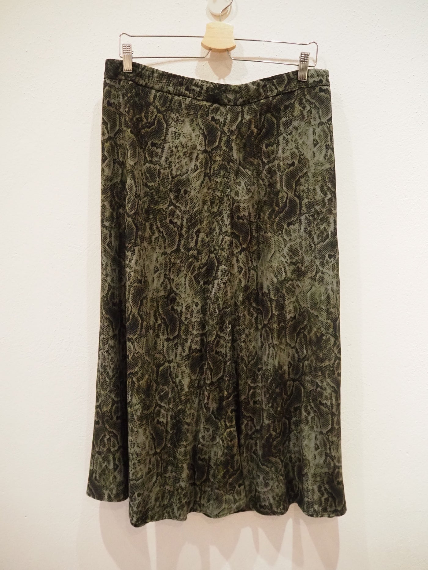 MNG Green snake print Skirt Size L