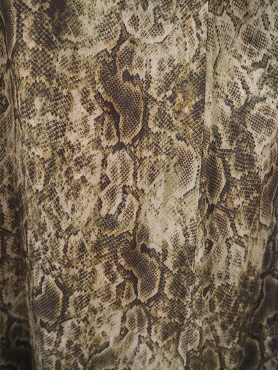 MNG Green snake print Skirt Size L