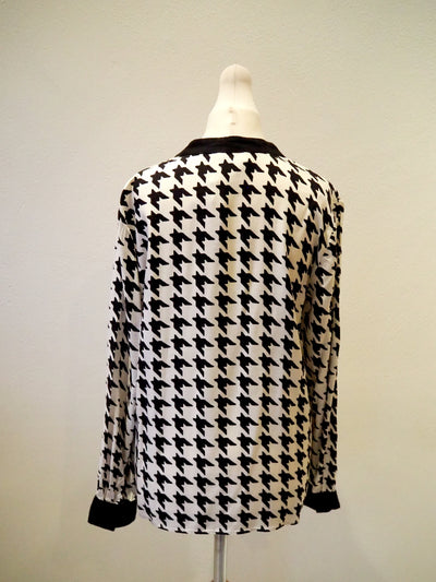 Hobbs Dogtooth blouse Size 10