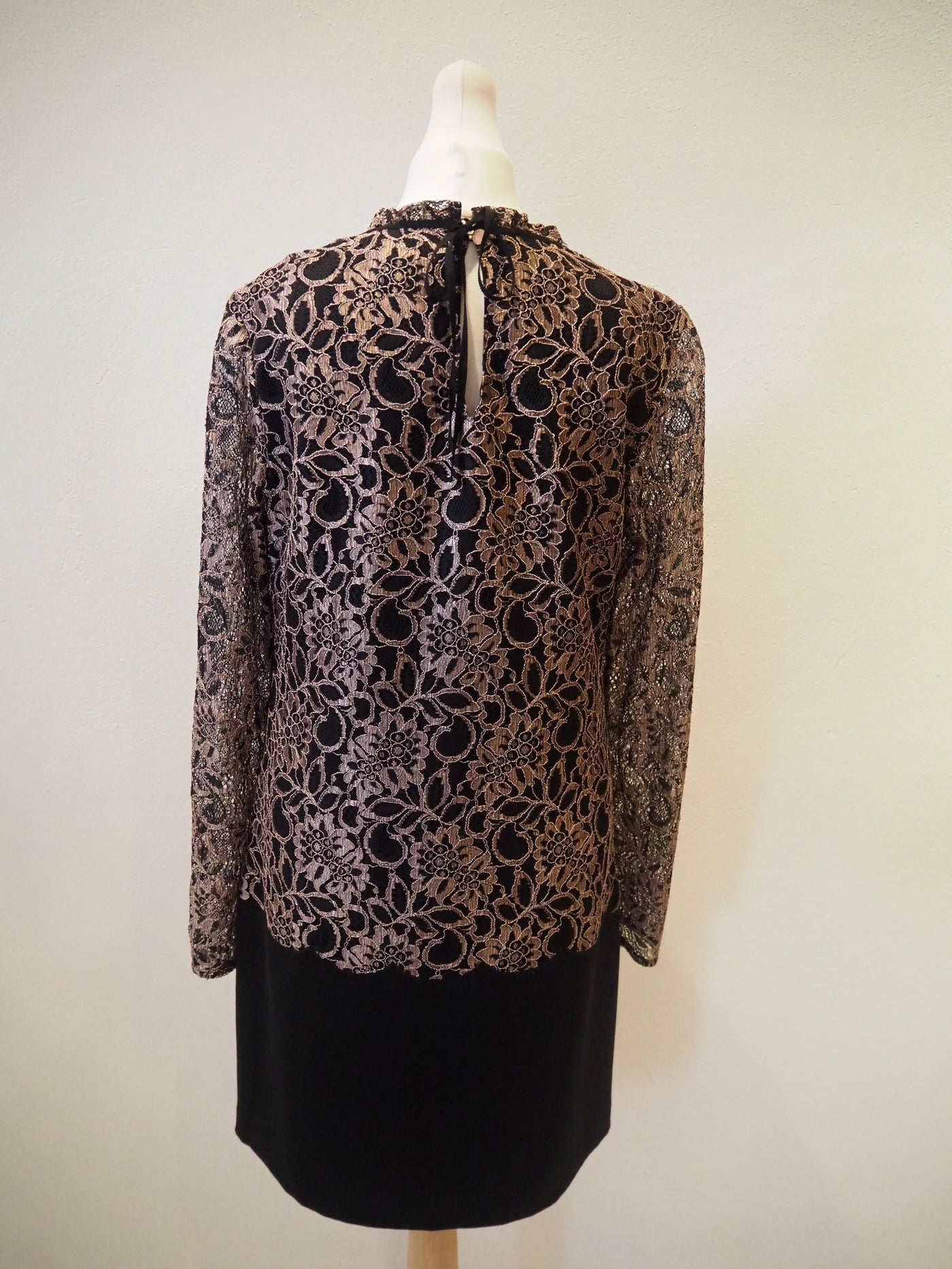 Ted Baker Black/Gold Lace Dress 2