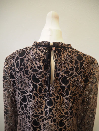 Ted Baker Black/Gold Lace Dress 2