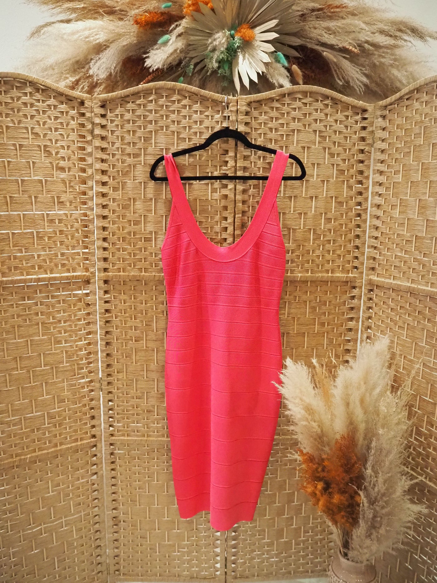 Pink Herve Leger Bodycon Dress Size Medium
