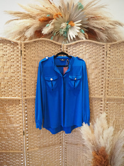 Julien McDonald Blue Blouse 14 NEW with tags