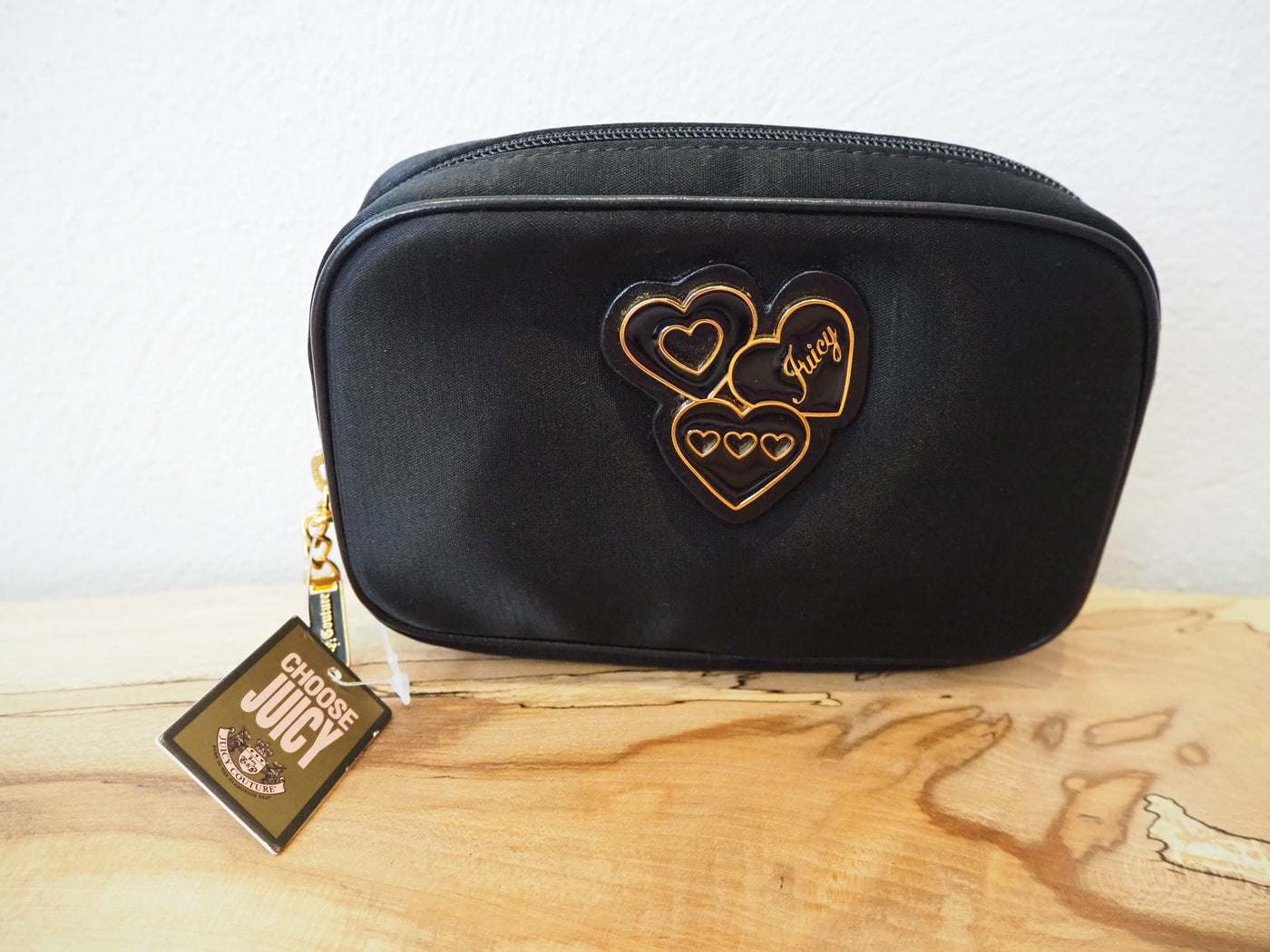 Juicy Couture black cosemtic bag New with tags