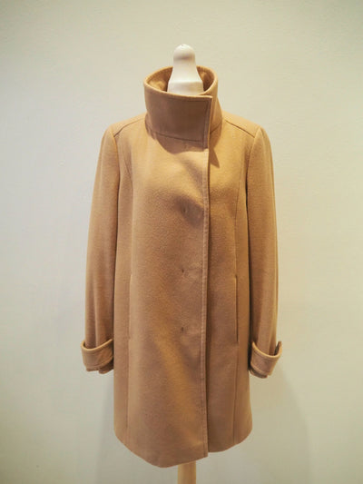 Benetton Camel Coat Size 12