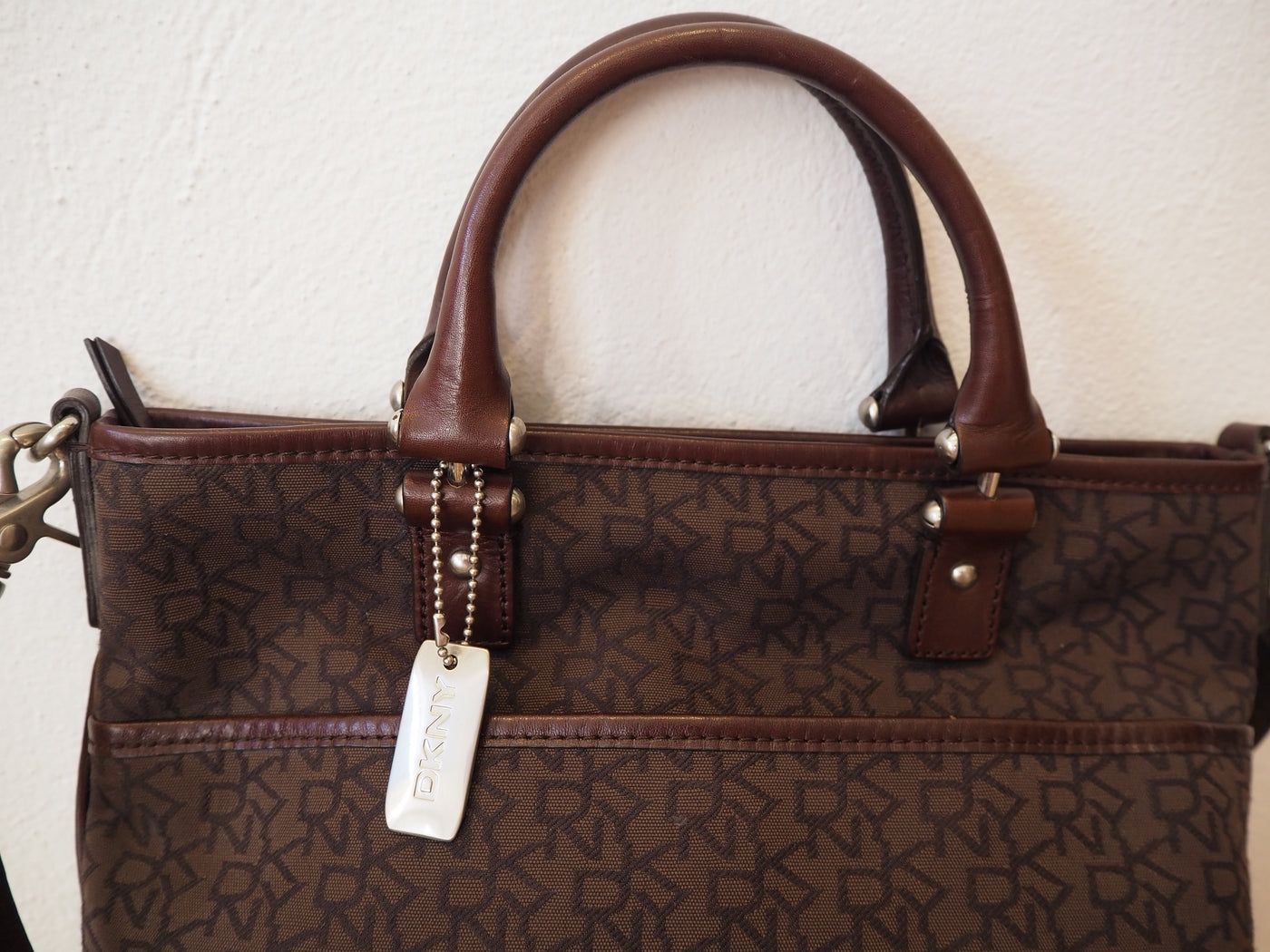 Dkny Brown Monogram crossbody