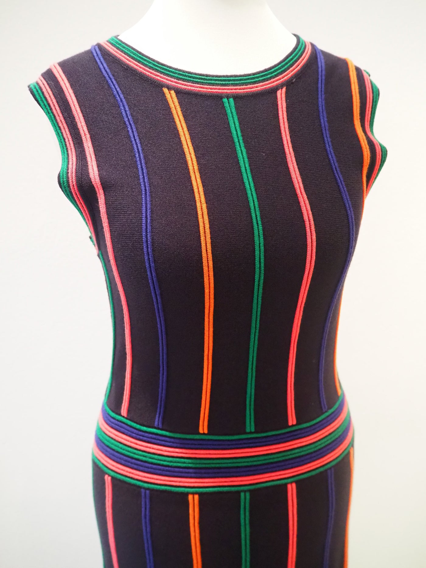 Warehouse Multi Stripe Knit Dress 12 New RRP 79 The Wardrobe Warehouse Multi Stripe Knit Dress 12 New RRP 79 The Wardrobe
