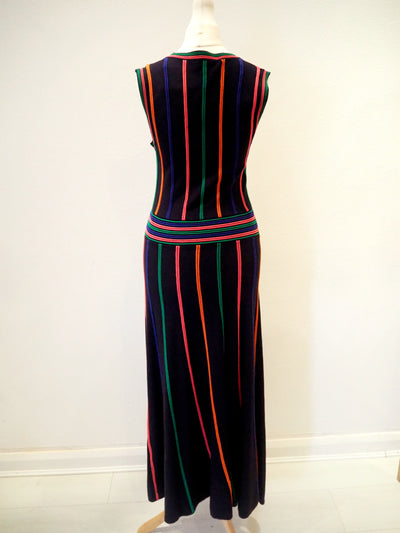 Warehouse Multi Stripe Knit Dress 12 New RRP £79
