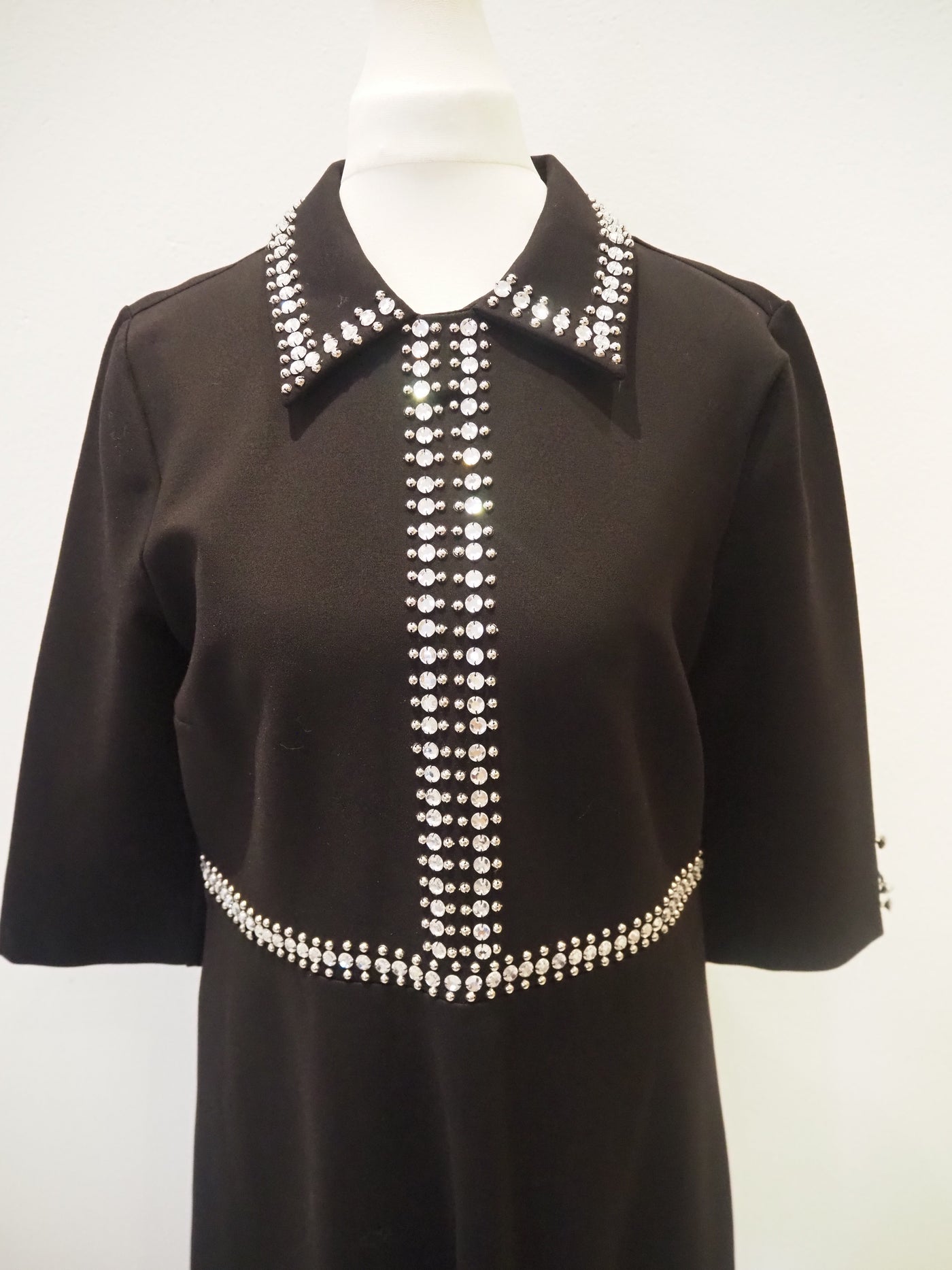 Savida Black Diamond Shift Dress Size 10