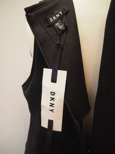 DKNY Black Skater Dress NEW 14