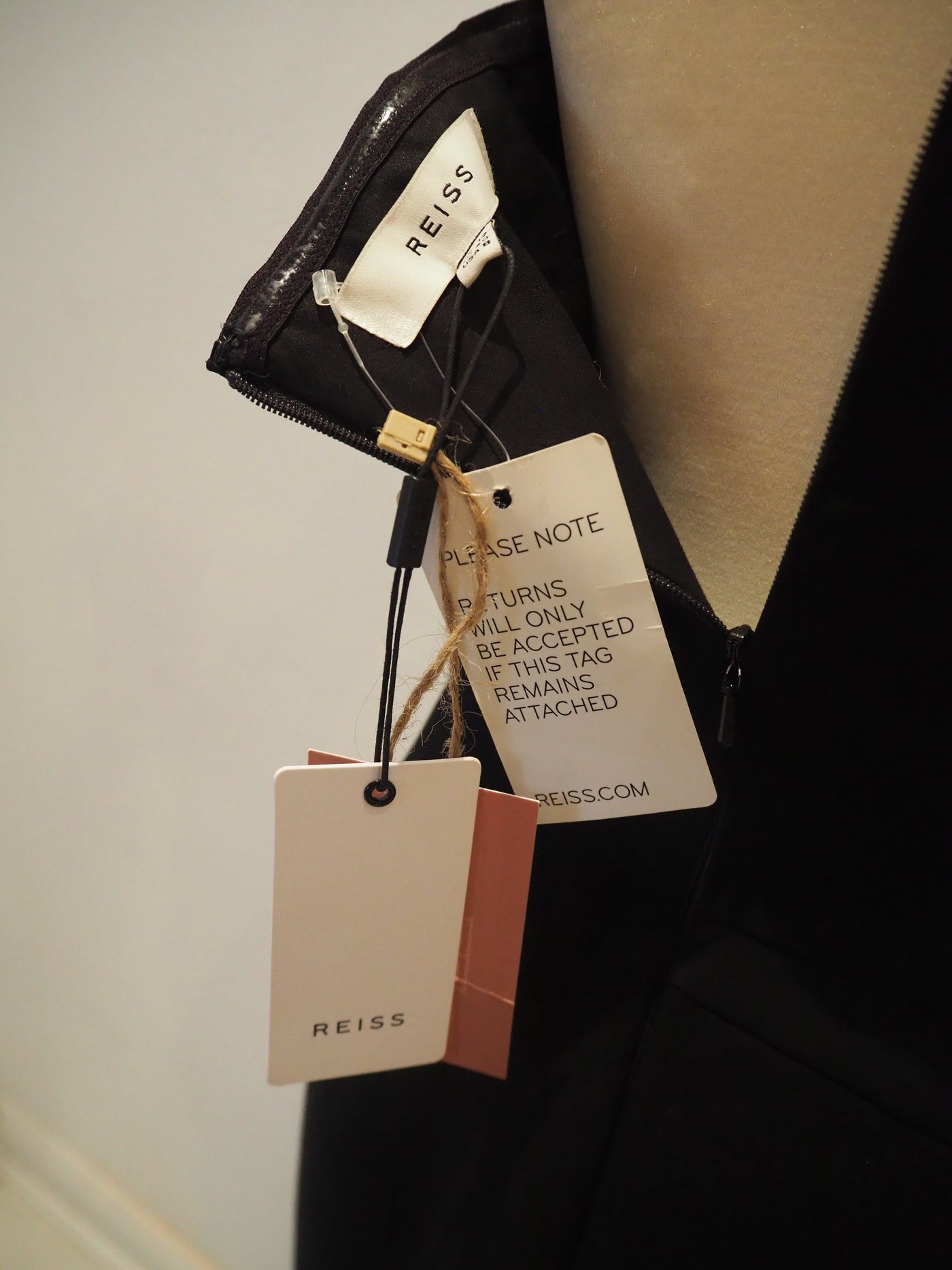 Reiss Black Strapless Bodycon NEW RRP £195 12