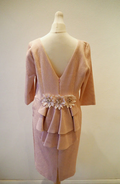 Rose Blush Dress with floral back 12