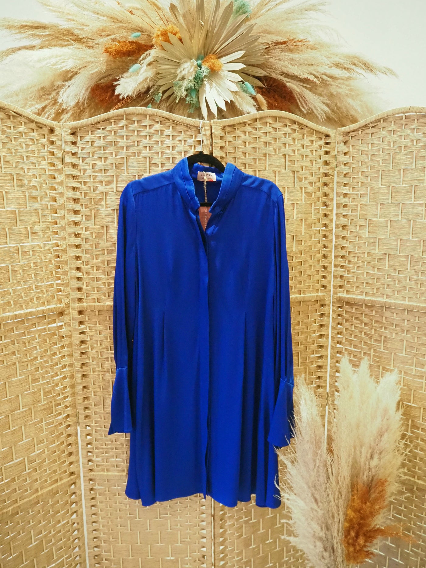 Lanvin Royal Blue Shirt Dress Size 40