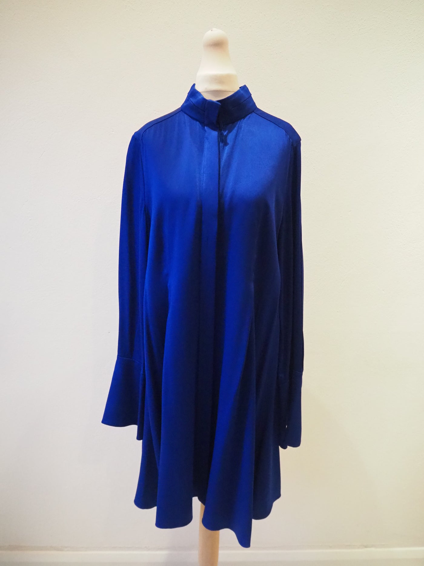 Lanvin Royal Blue Shirt Dress Size 40