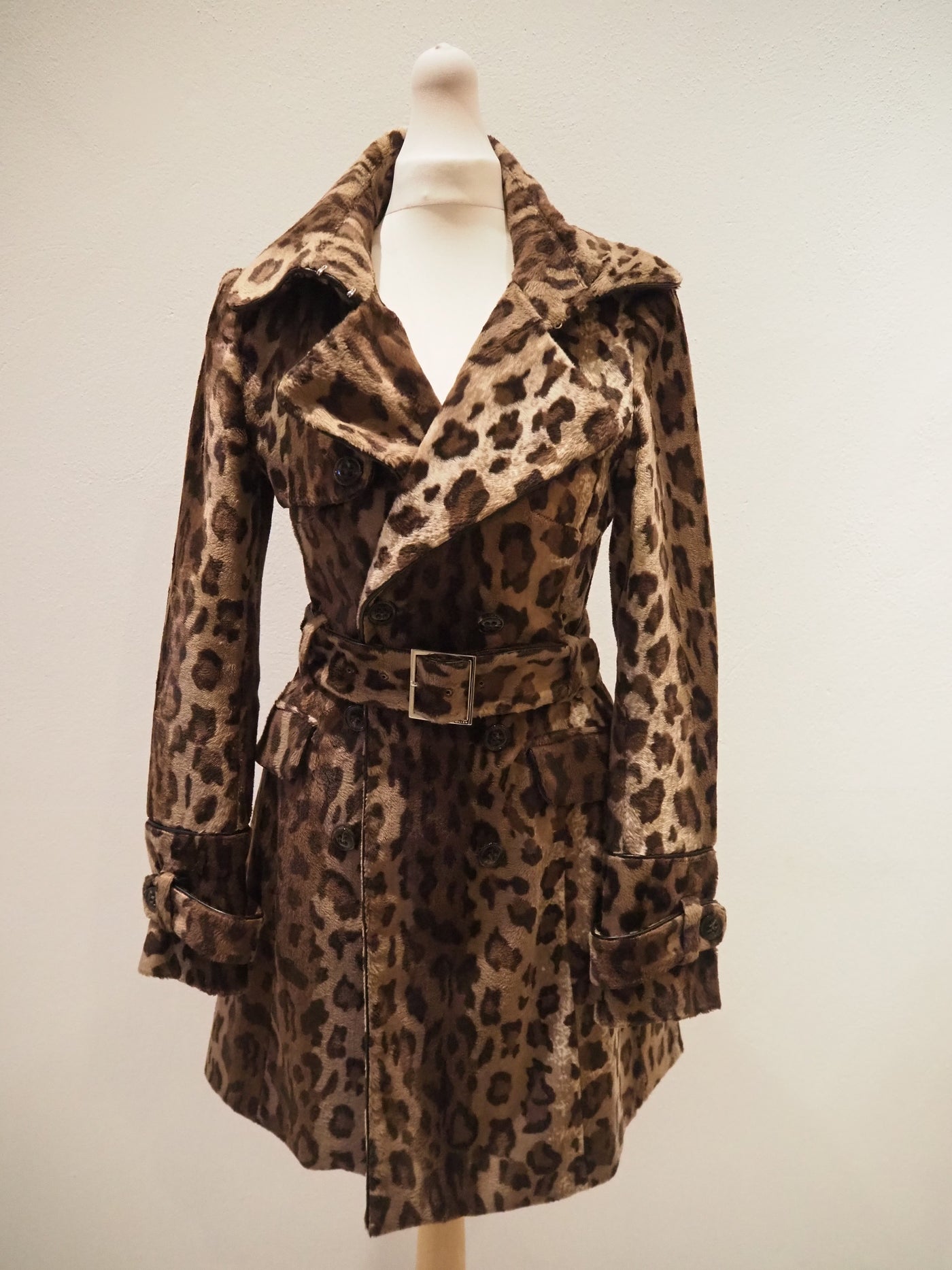 Karen Millen Faux Fur Animal print Coat 6/8