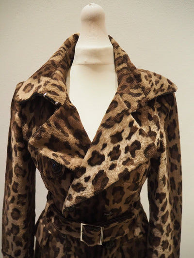 Karen Millen Faux Fur Animal print Coat 6/8