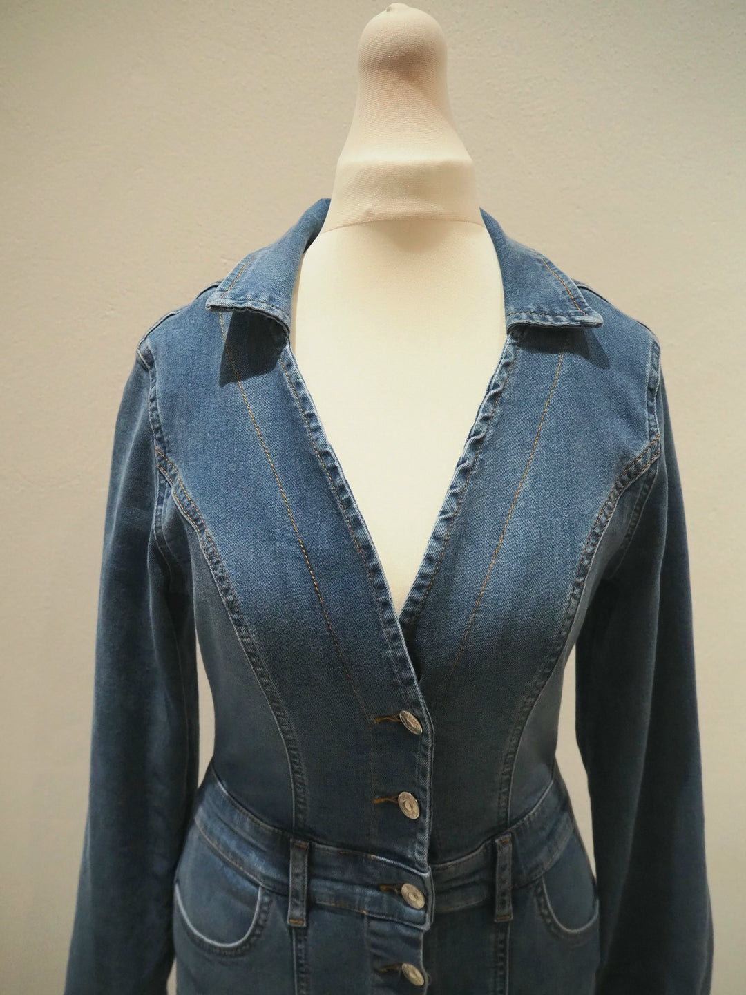Michelle Keegan Denim Dress Size 8 – The Wardrobe