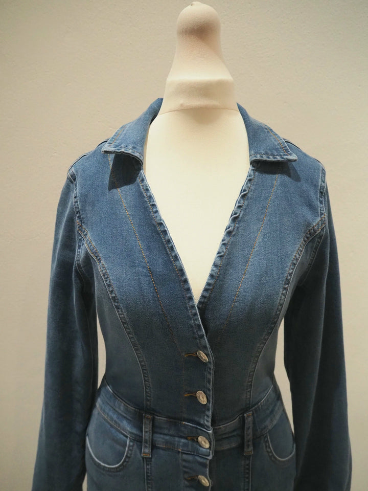 Michelle Keegan Denim Dress Size 8 – The Wardrobe